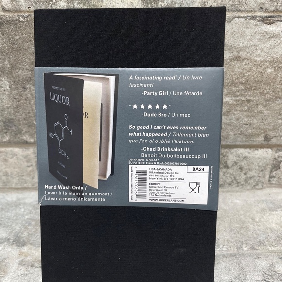 ❤️ KIKKERLAND CHEMISTRY 101 STAINLESS STEEL FLASK BOOK NEW - Picture 3 of 3